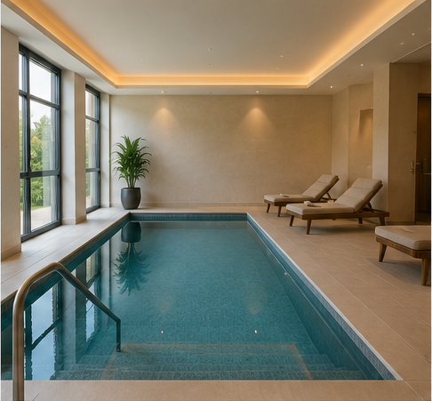 Indoor pool at Walborg Hotel Prague